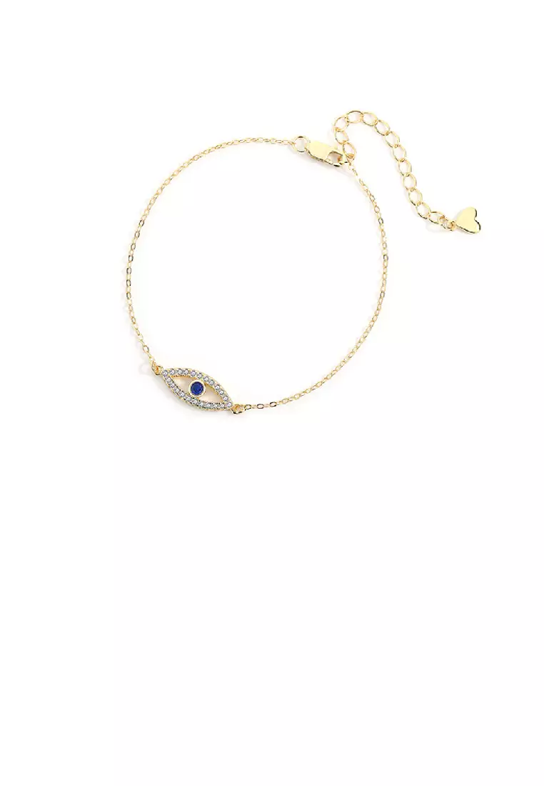 Gold eye bracelet store