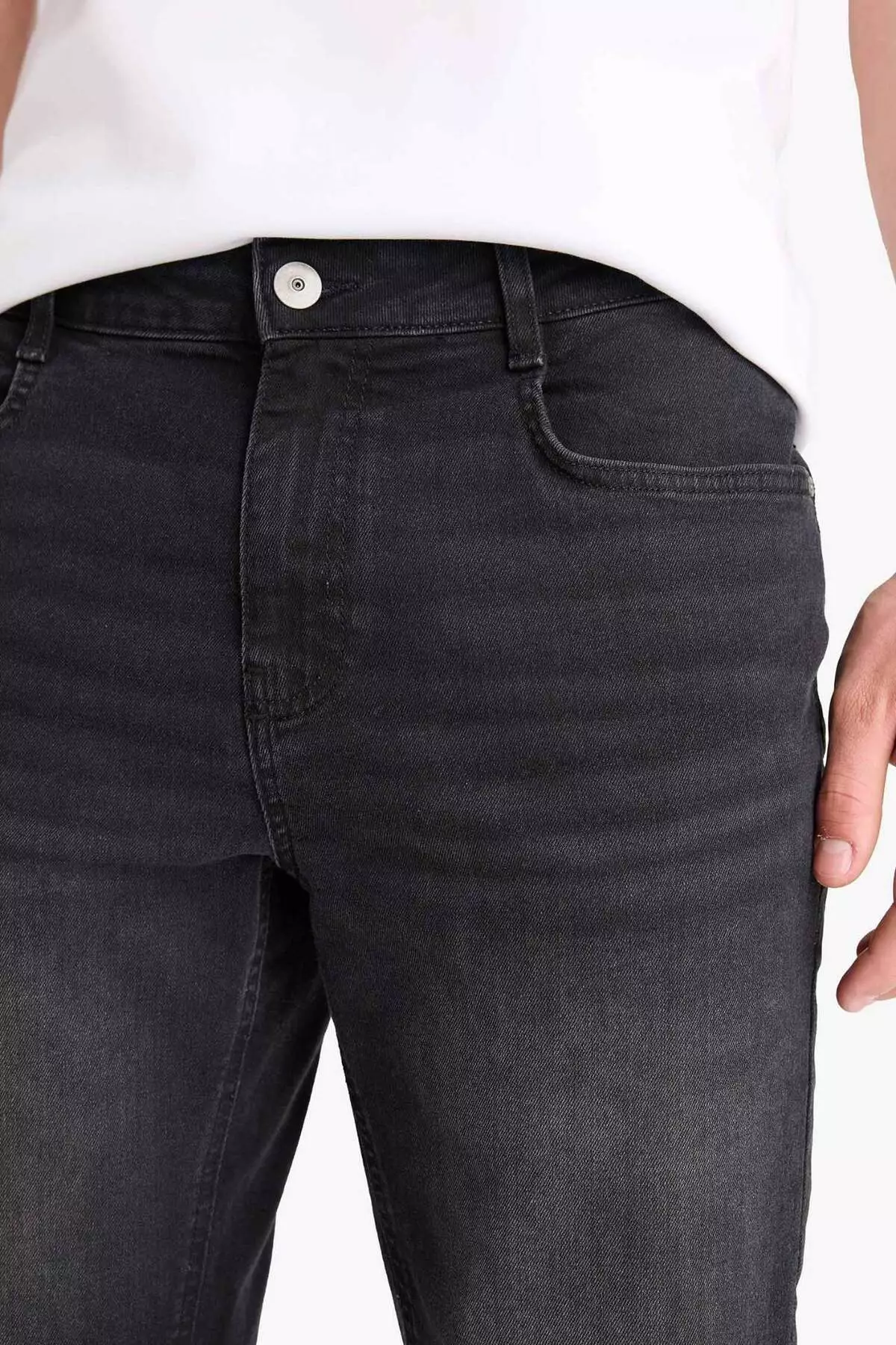 Regular Fit Jean Bermuda Shorts E5979Ax25Sm