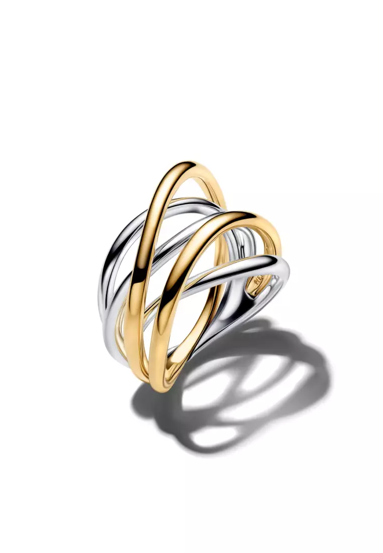 band ring yellow gold pandora