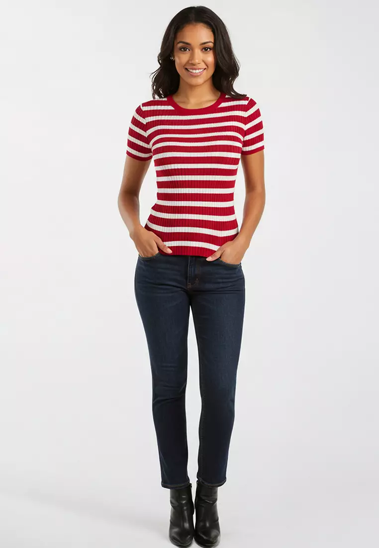 Stripe Knit Top