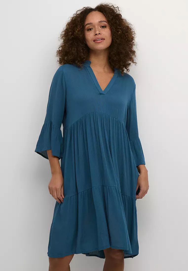 Buy KAFFE Marianah Amber Dress 2024 Online | ZALORA Singapore