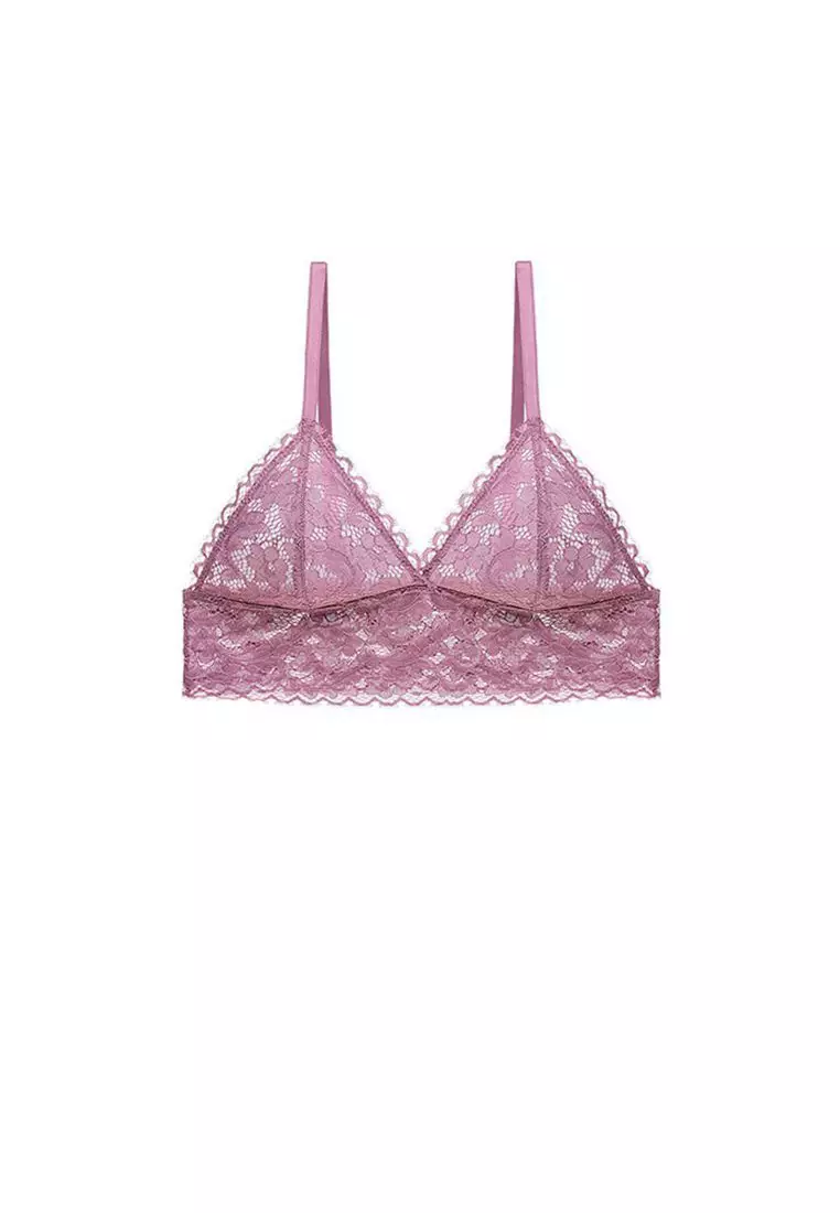 Buy ZITIQUE Sexy Lace Lingerie Set (Bra And Panty) - Purple Online