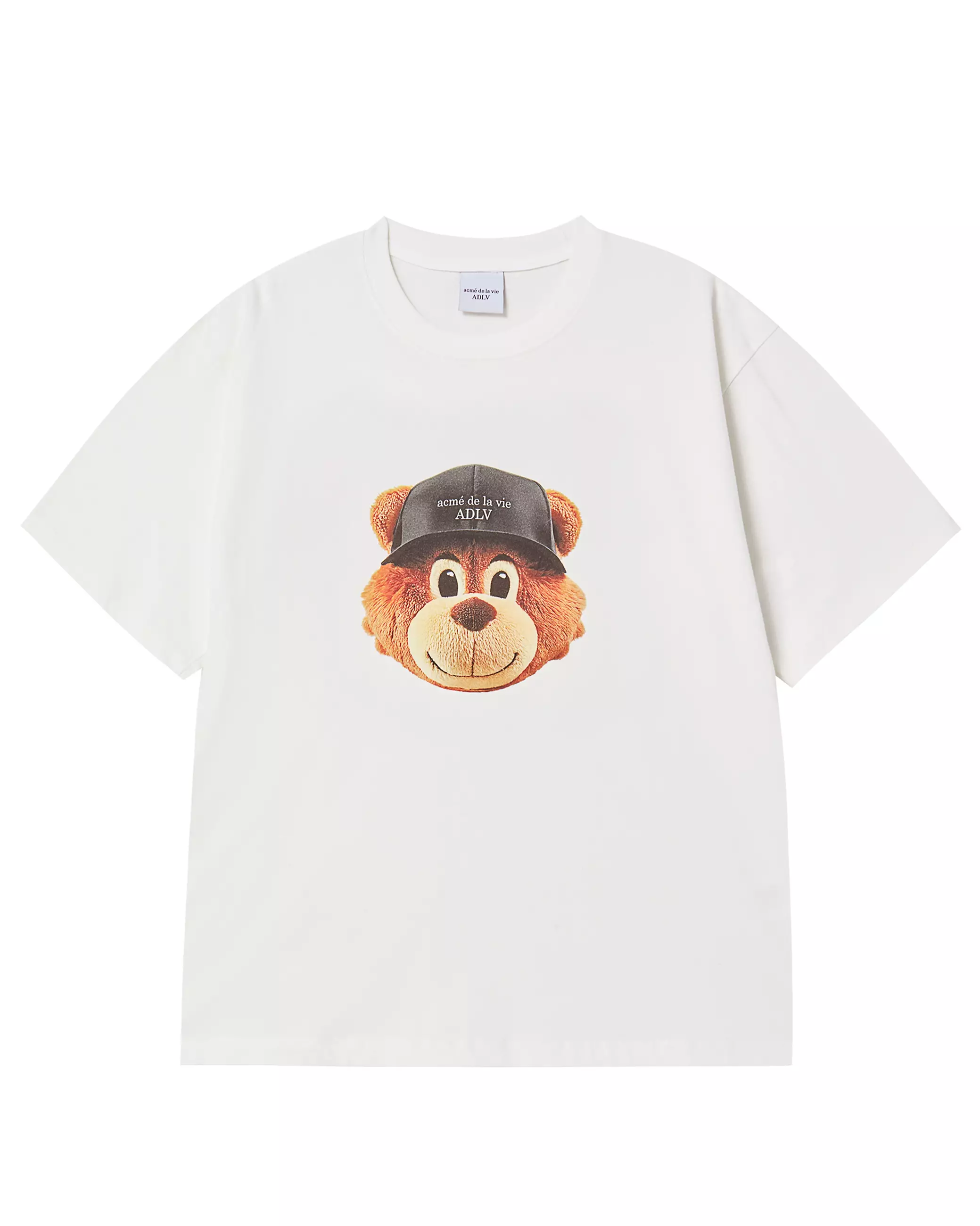 3D AC BEAR FACE SHORT SLEEVE T-SHIRT CREAM