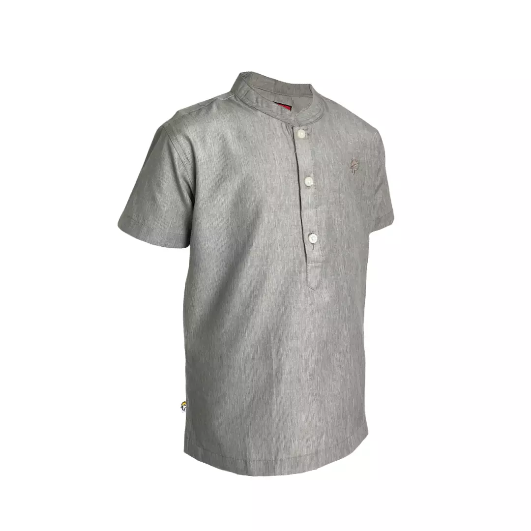 Pingu Koko Anak Laki Laki Shanghai Polos Pendek Abu 91703328