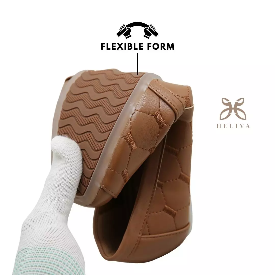 Heliva Abby Sepatu Loafers Slip On Monogram Horsebit