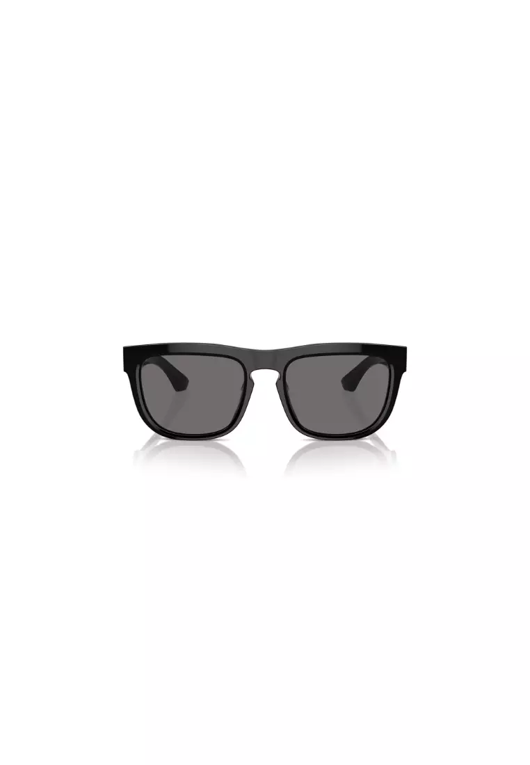 Top Black on Vintage Men's Square Frame Black Acetate Sunglasses - BE4431U