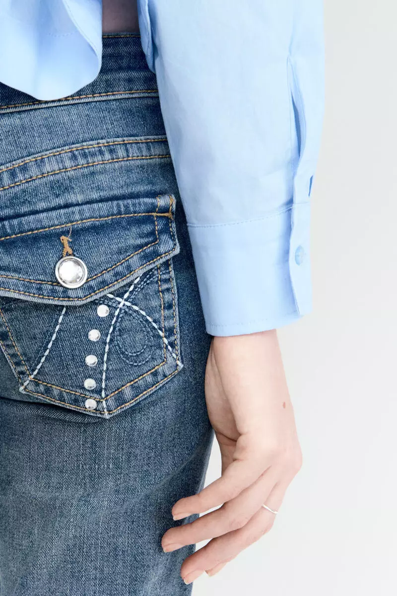 Flared Low Waist Jeans