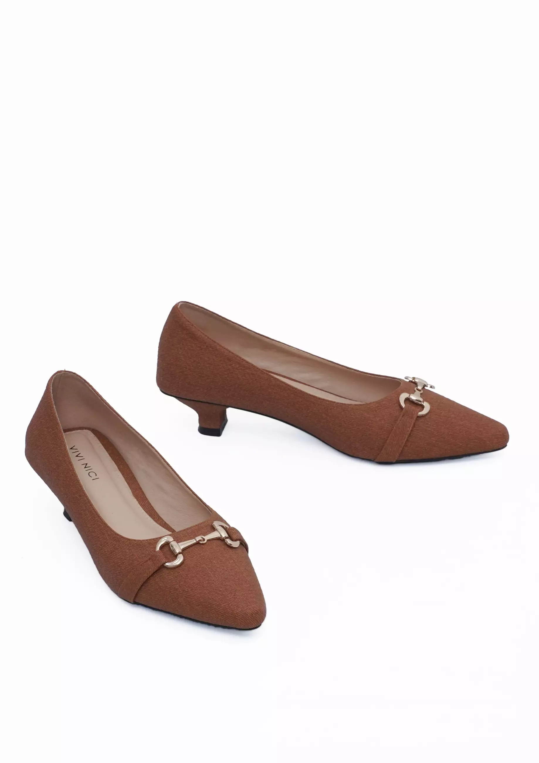 VIVI NICI - Marion Sepatu Wanita Hak 3 cm Downtown Brown