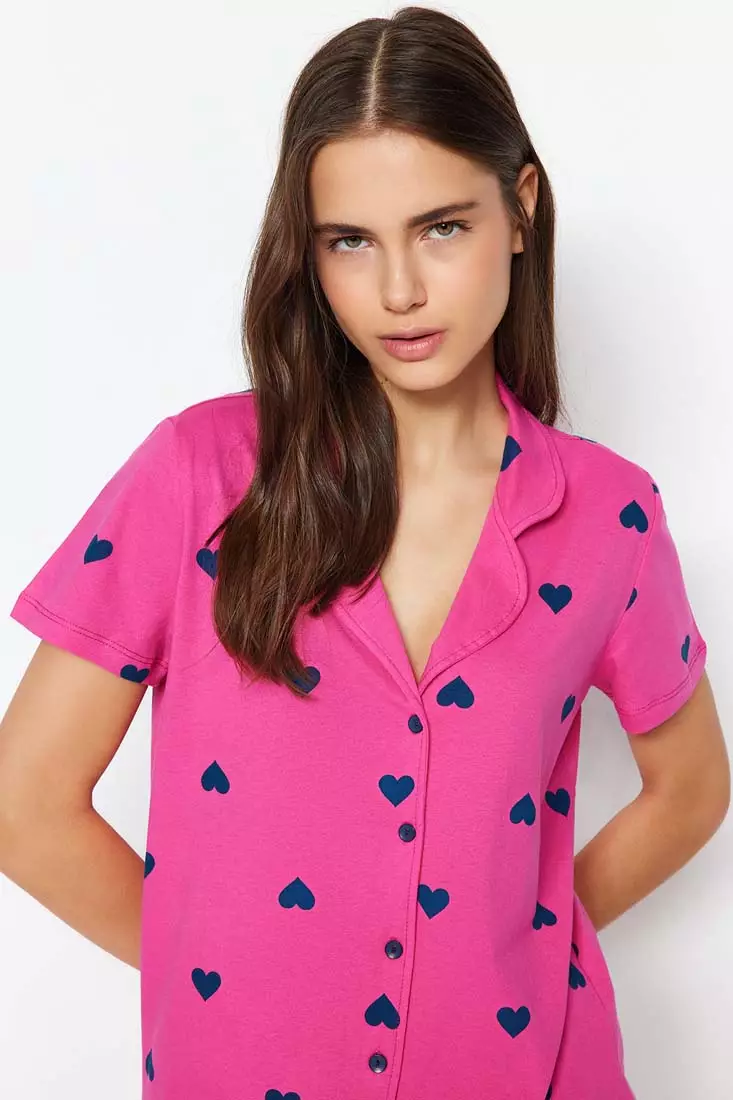 Buy Trendyol Heart Pajamas Set 2025 Online | ZALORA Philippines