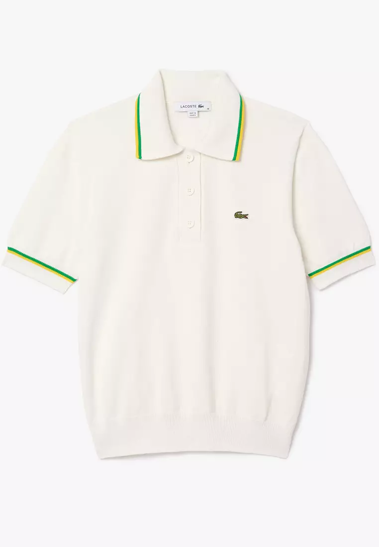 Buy Lacoste Cropped 3D Seamless Stretch Cotton Polo Shirt 2025