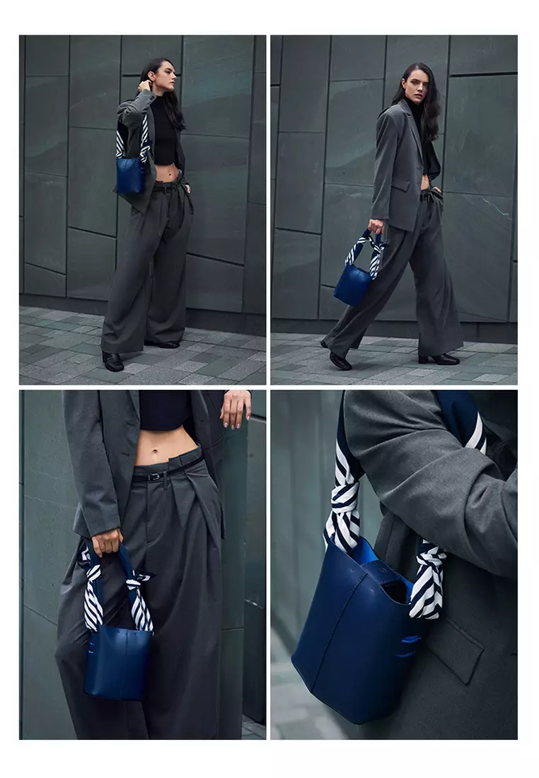 Buy RO Bags RO Terranova Felucca Mini Top Handle Bucket Bag in Navy