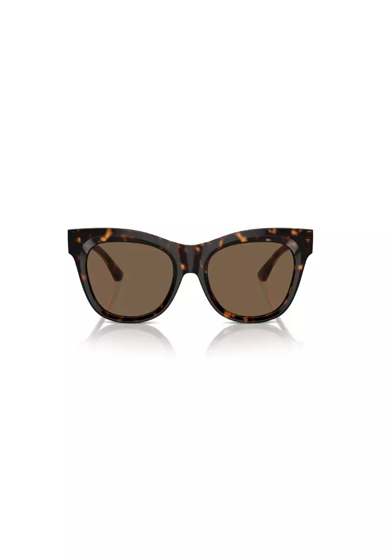 Women's Square Frame Brown Acetate Sunglasses - BE4418F