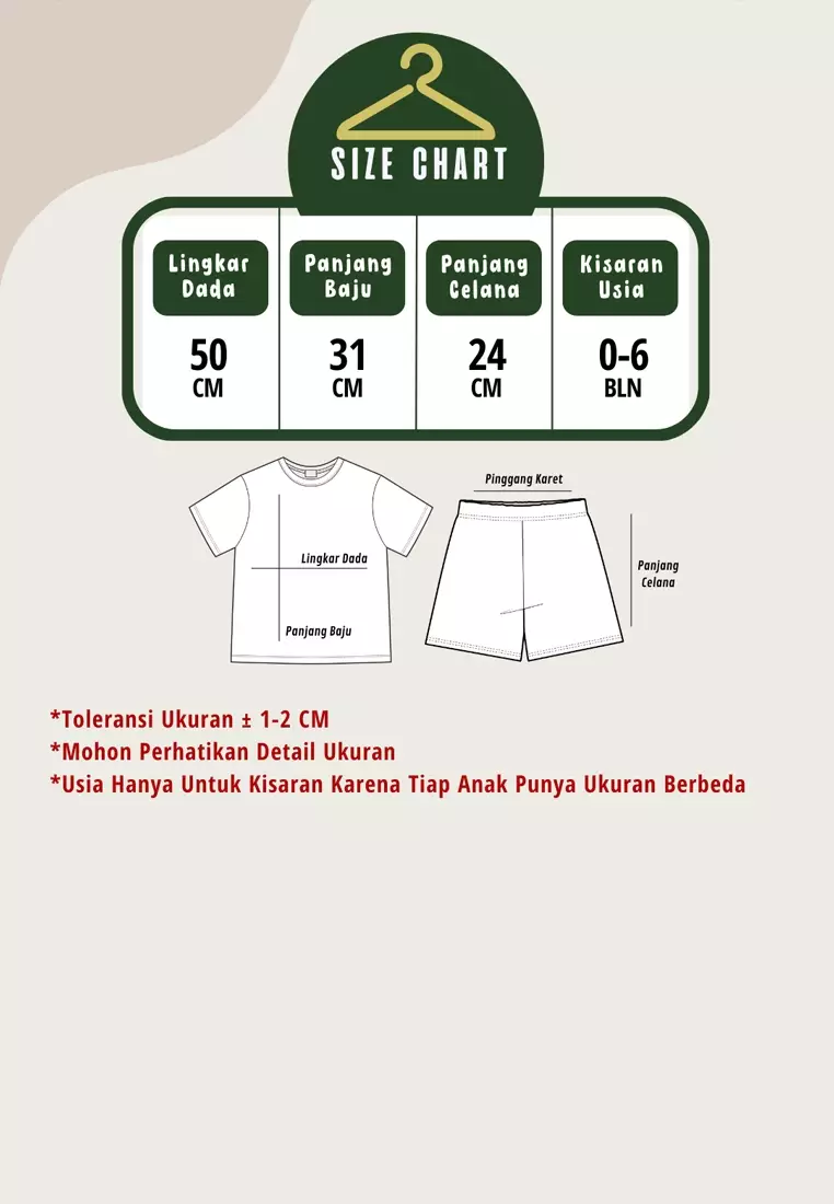 Wakakids Baju Oblong Pendek Setelan Bayi Anak Laki Laki Usia 0 Bulan Hingga 6 Bulan Motif Jungle Wild Pals 4036 Kuning