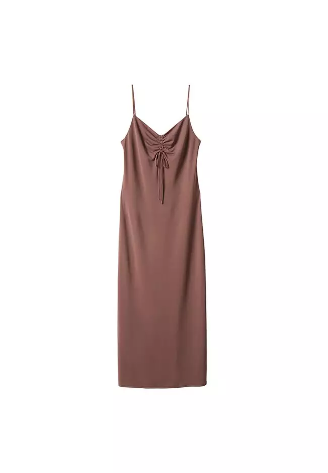 Gathered Neckline Dress