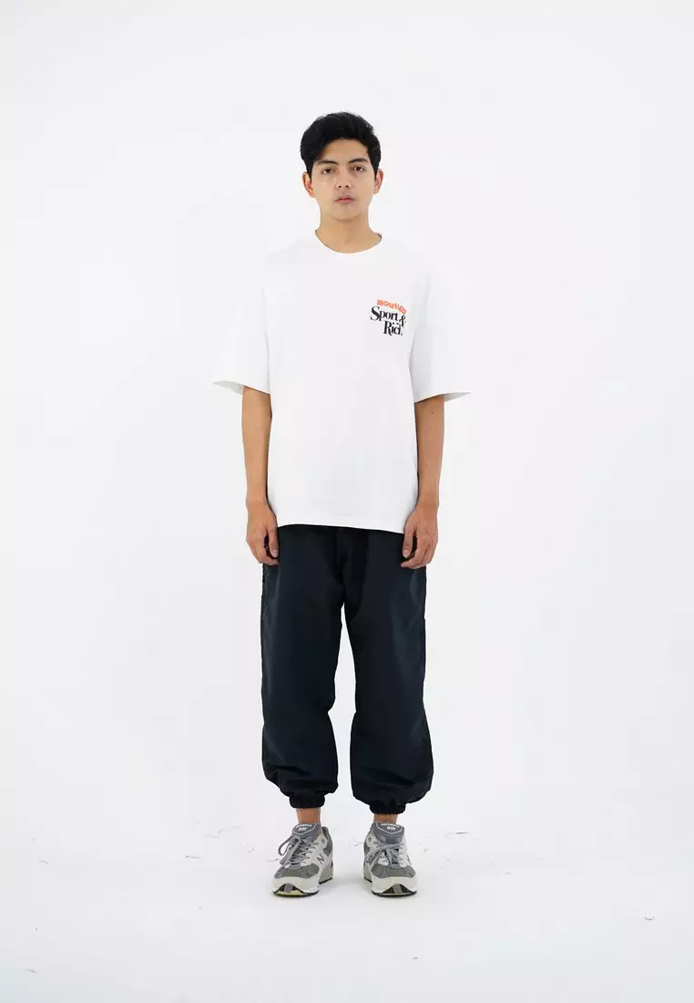 Moutley Men's T-Shirt Short Sleeve Oversized Fit Cotton Sporty & Rich OL-C270125