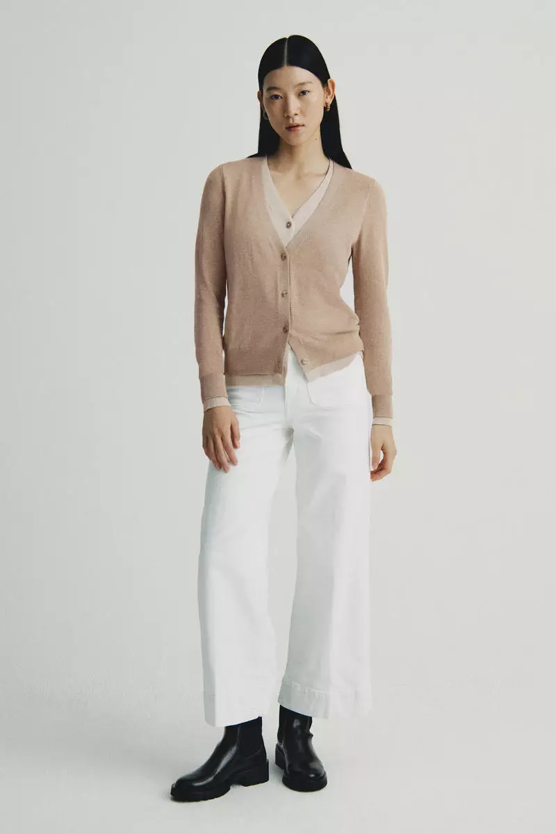 Layered cardigan