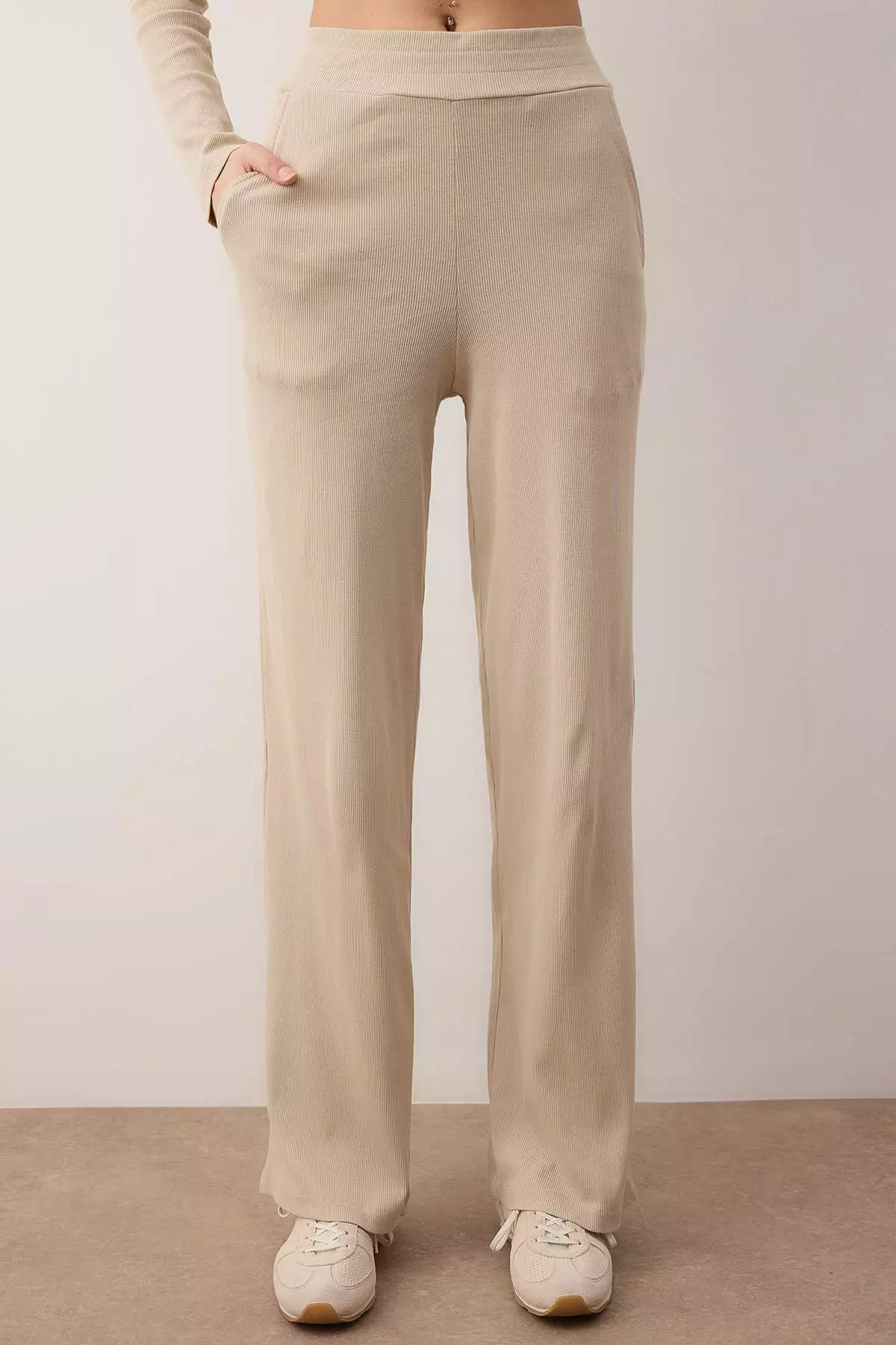 Taş Anvelop Wideleg/Wide Leg Knitted Top And Bottom Set Twoaw26Au3