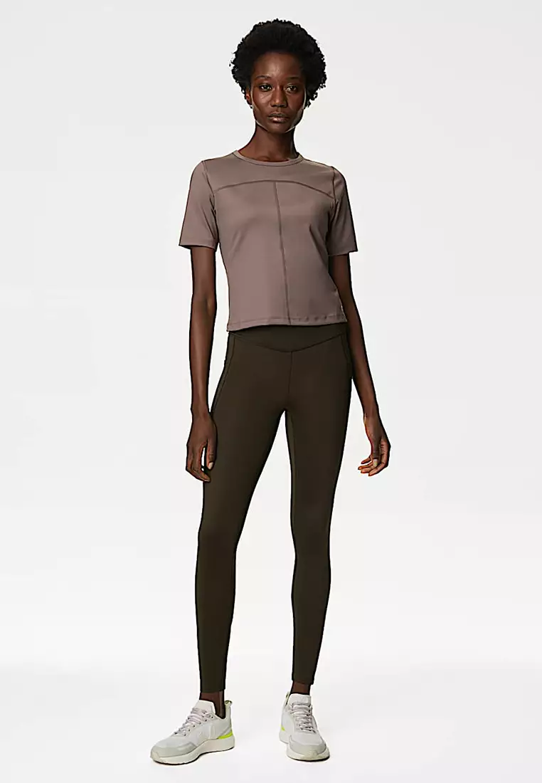 Go Train Mesh High Waisted Gym Leggings