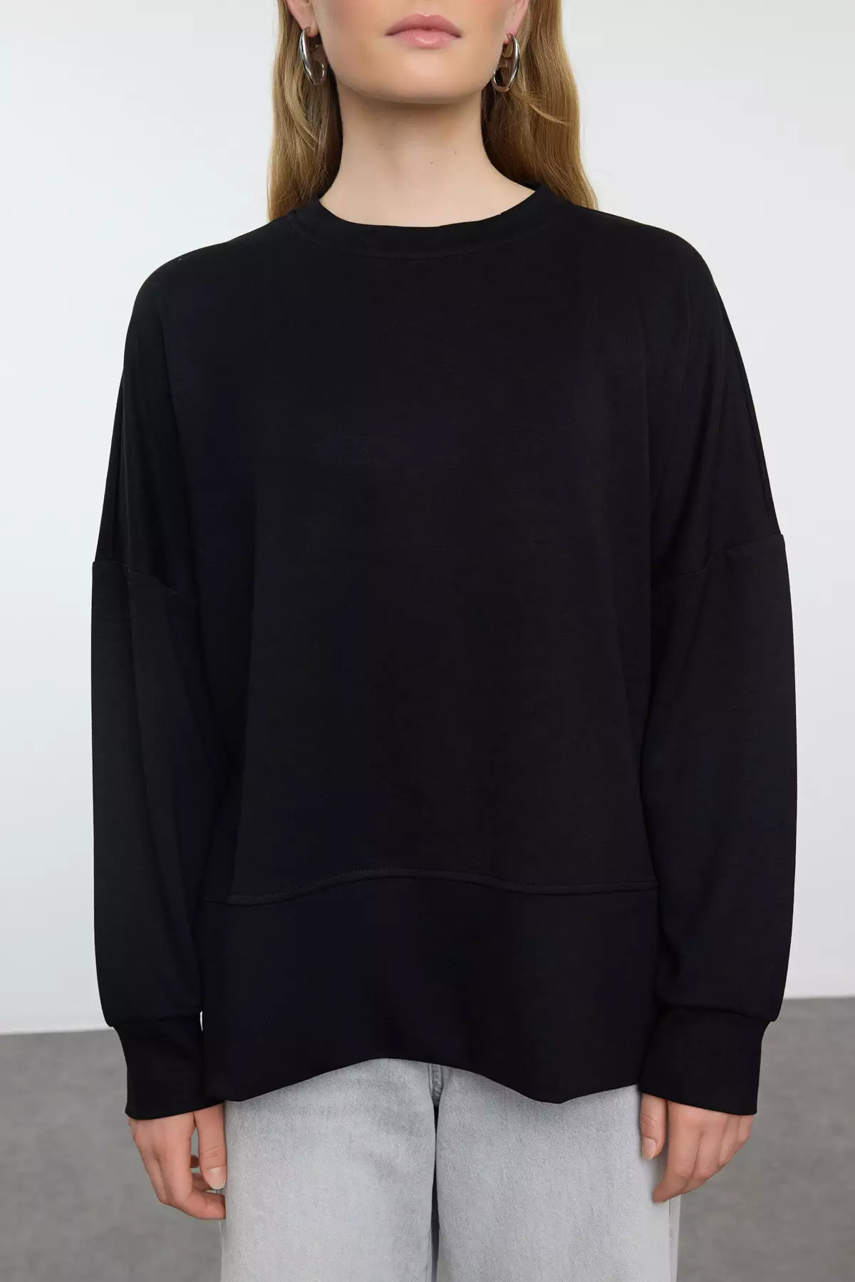 Slits Detail Sweatshirt