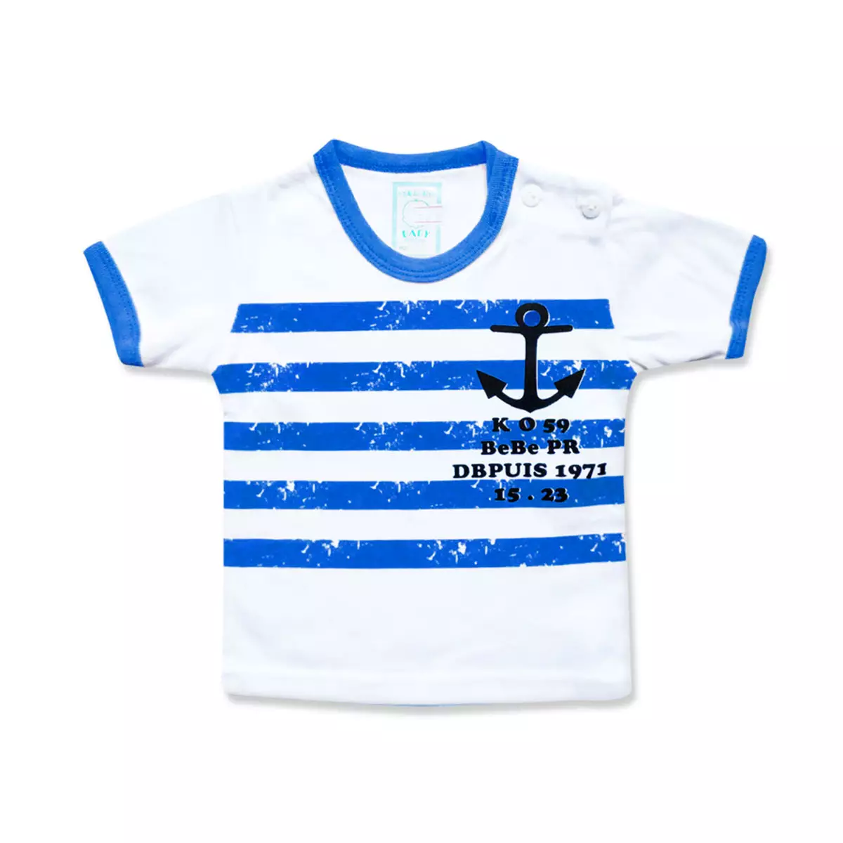 Skabe Pakaian Bayi Anak Laki Laki Baju Atasan Oblong Lengan Pendek Motif Jangkar Salur Setelan Kaos Baby Putih All Size Untuk Usia 0 Sampai 6 Bulan 2832 Everyday