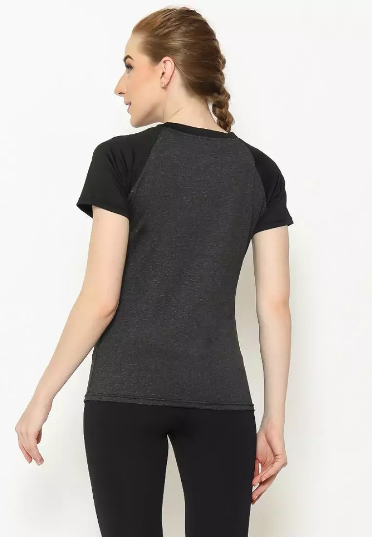 Fitwear - Kaos Olahraga Slimfit Wanita MOANA DRYFIT S/S - GRAY