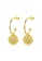 Rouse gold S925 Korean Star Stud Earrings BA35DAC5125423GS_1