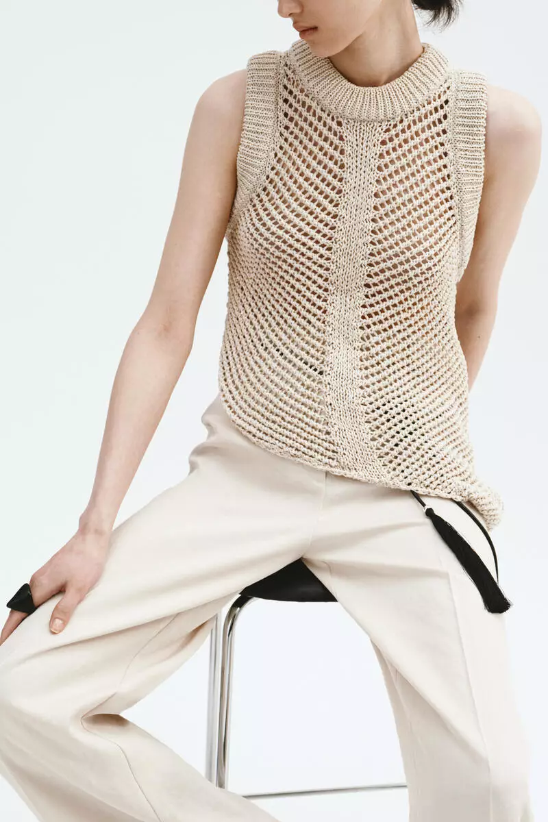 Wide tailored trousers