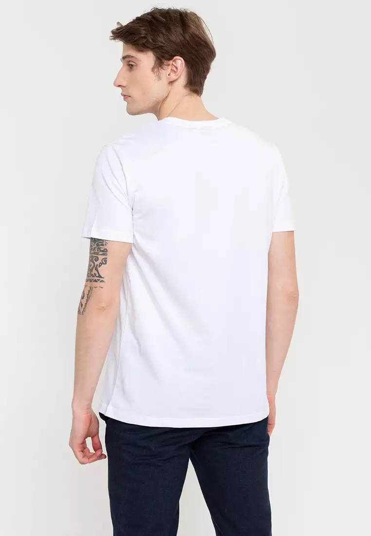 Round Neck Knit Pea T-Shirt