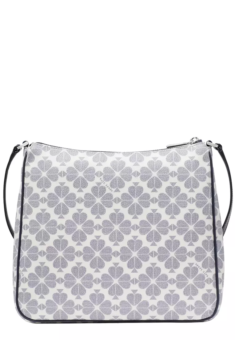 Signature Spade Flower Large Swingpack Crossbody Bag in Navy Multi KG481