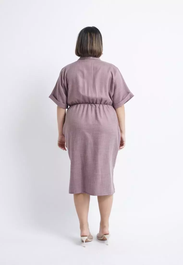 Plus Size Dress Maha Ash Lilac