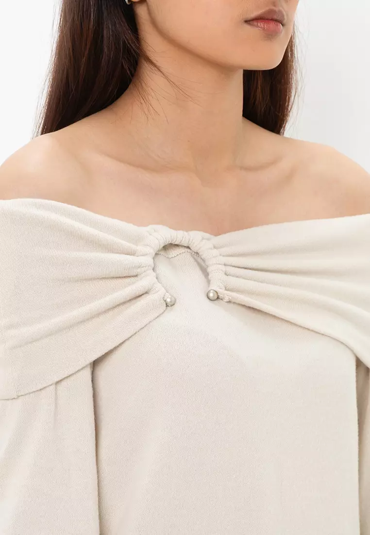 Esther Long Sleeves Off Shoulder Top