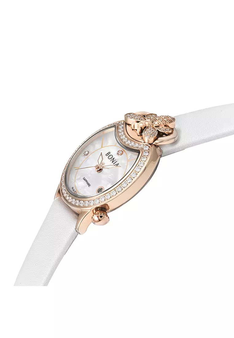 Bee Women Elegance Watch & Jewellery Set BNB10673-2552S (Free Gift)