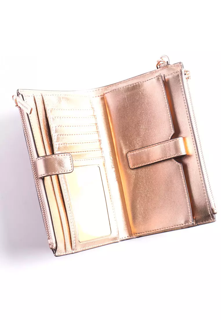 Michael kors jet set rose gold top
