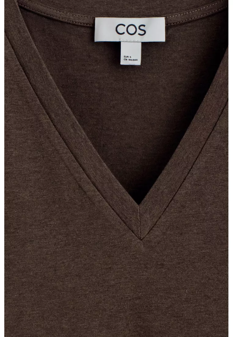 COTTON V-NECK T-SHIRT