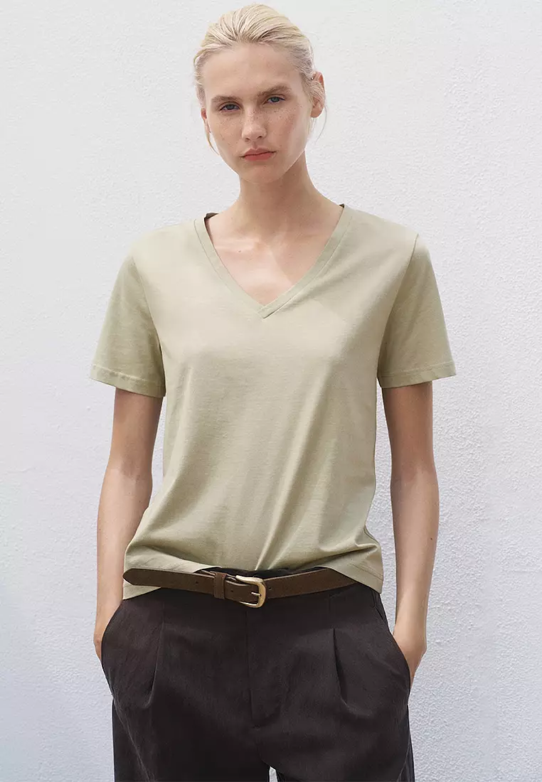 V-Neck Cotton T-Shirt