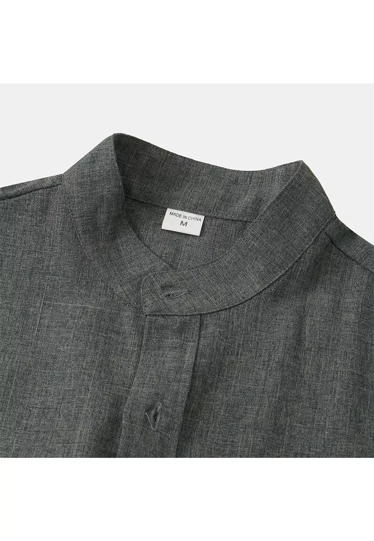 Cotton Linen Solid Color Shirt YL-C85
