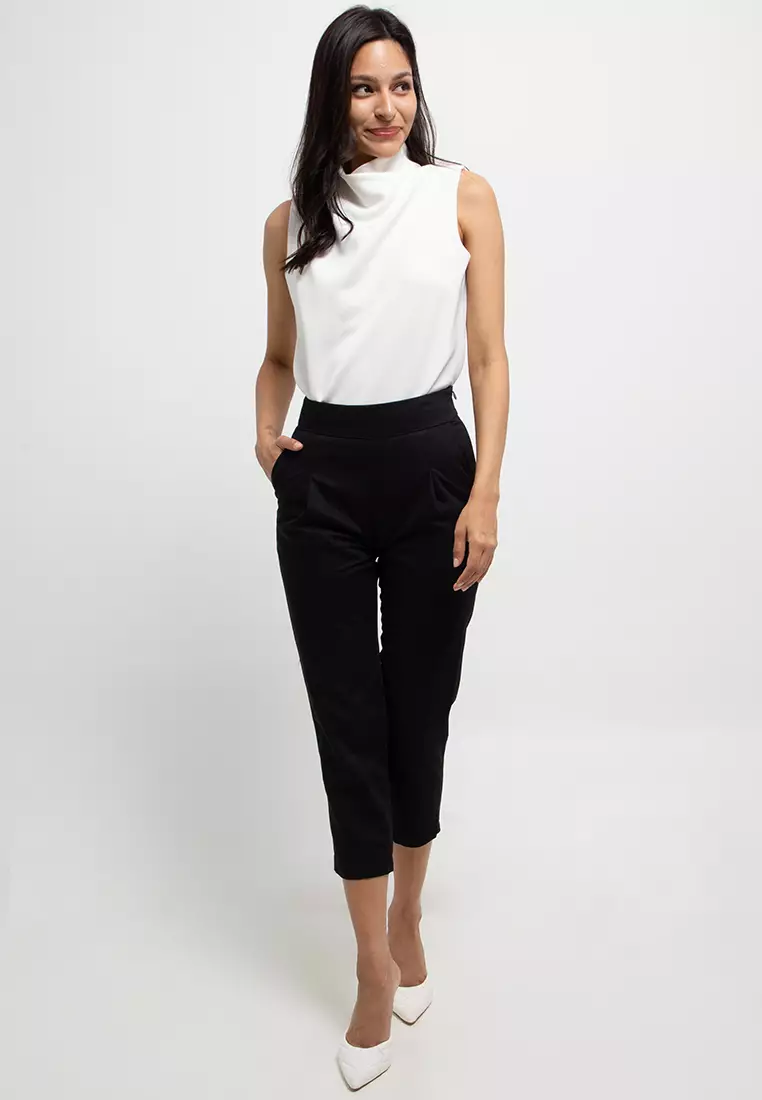 Petite Formal Crop Pants