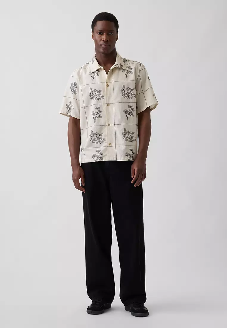 Short Sleeve Linen Shirt