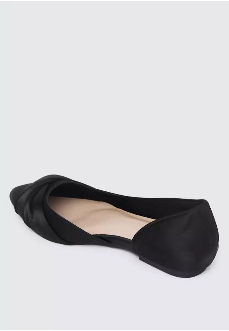 My Ballerine - Grace Comfy Ballerina In Black Satin