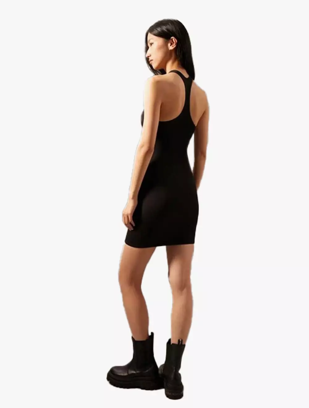Calvin Klein Sport - Ribbed Seamless Dress - Black - black