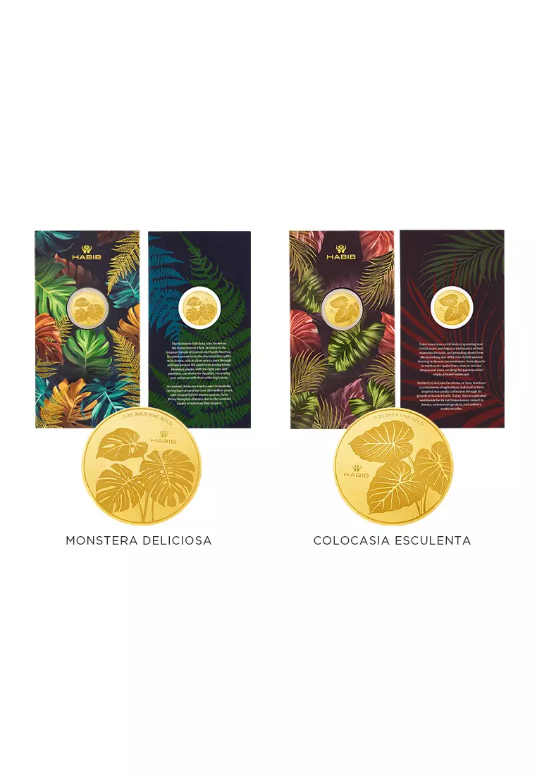 HABIB Tropical Plant Collection | 999.9 Gold Wafer Coin (0.40g)