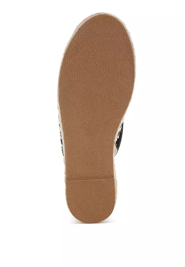 Sandal Selop Rafia Warna Hitam