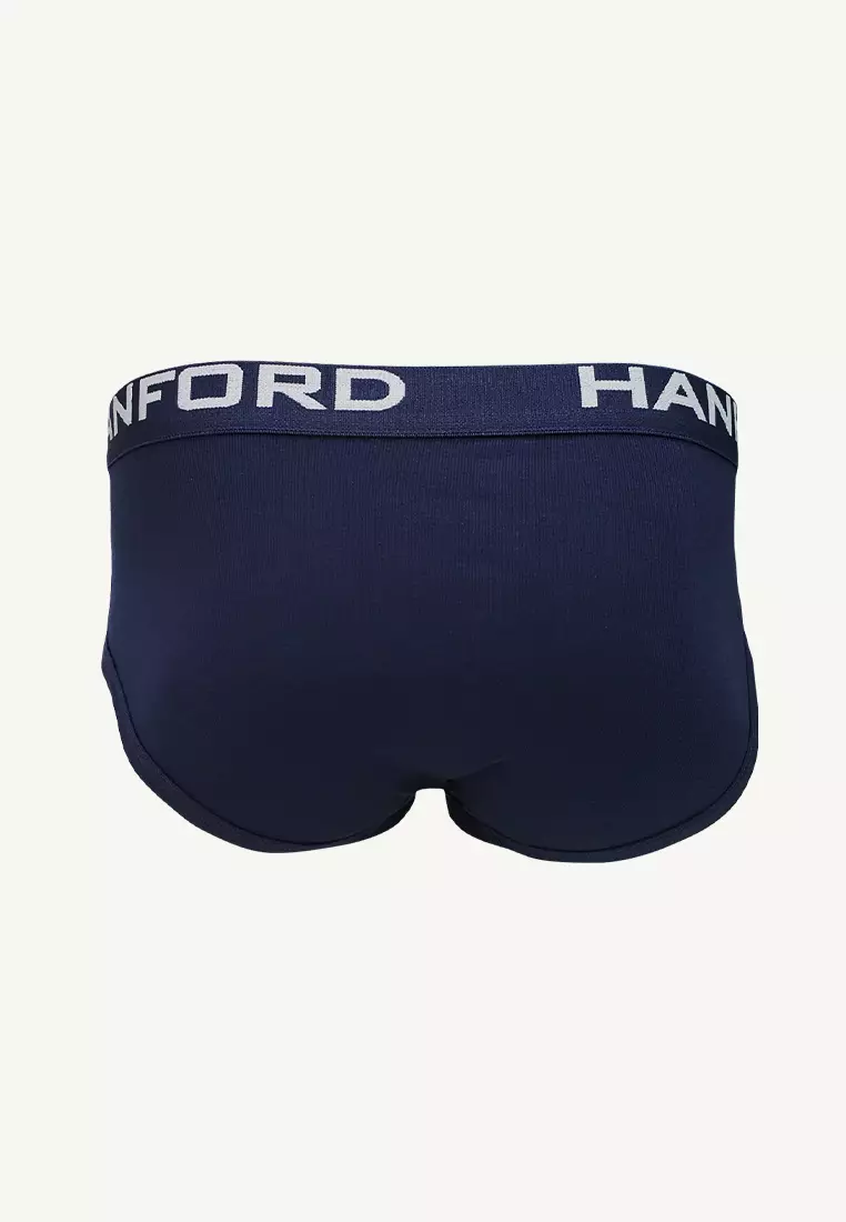 Buy Hanford Hanford Men Premium Ribbed Cotton Hipster Briefs Axton - Asstd  (3in1 Pack) 2024 Online