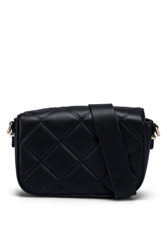 Forever New black Riley Quilted Crossbody Bag A6D6CAC9B3F4F6GS_1