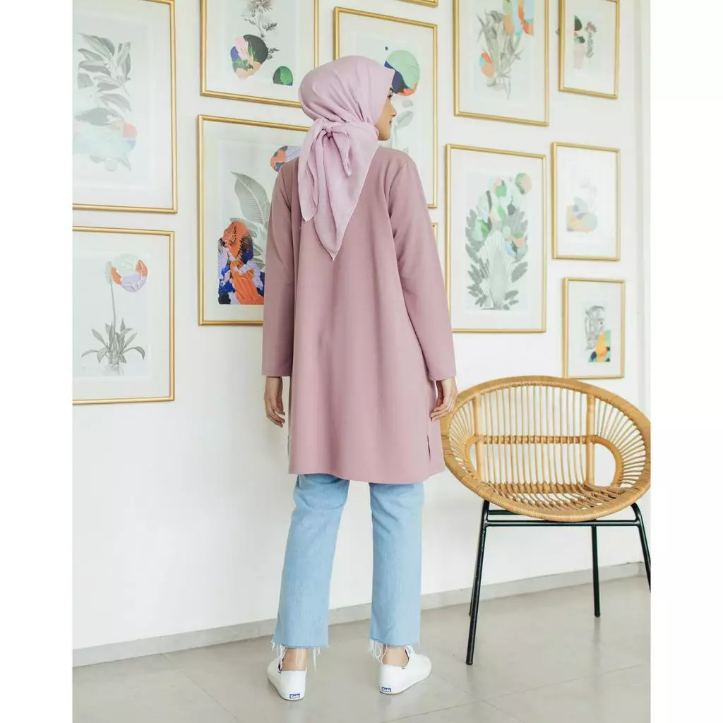 Geulis.id BASIC OUTER PASTEL COLOR (1 warna) Outerwear - MAUVE