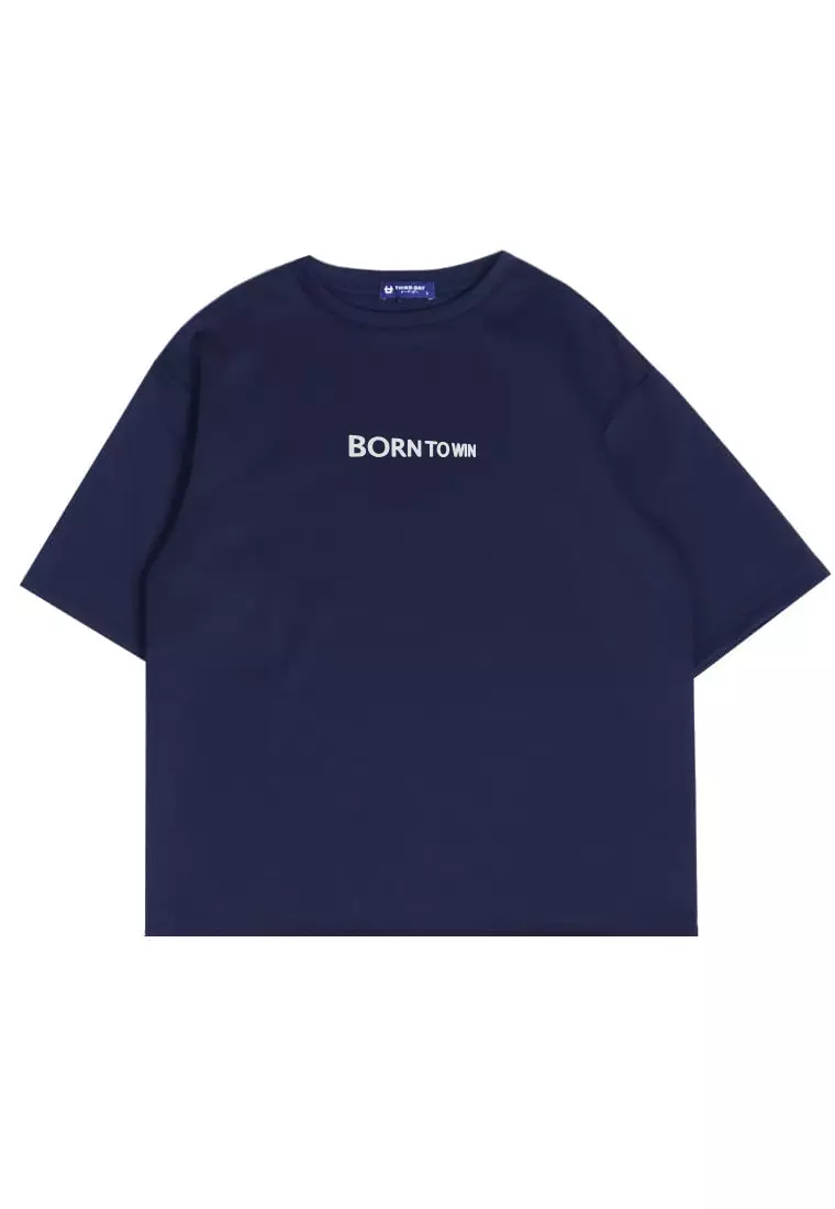 MTV15 oversize kaos unisex scubalux "born to win" navy