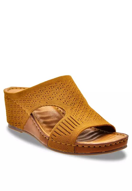 Comfort Slip On Wedge Sandals