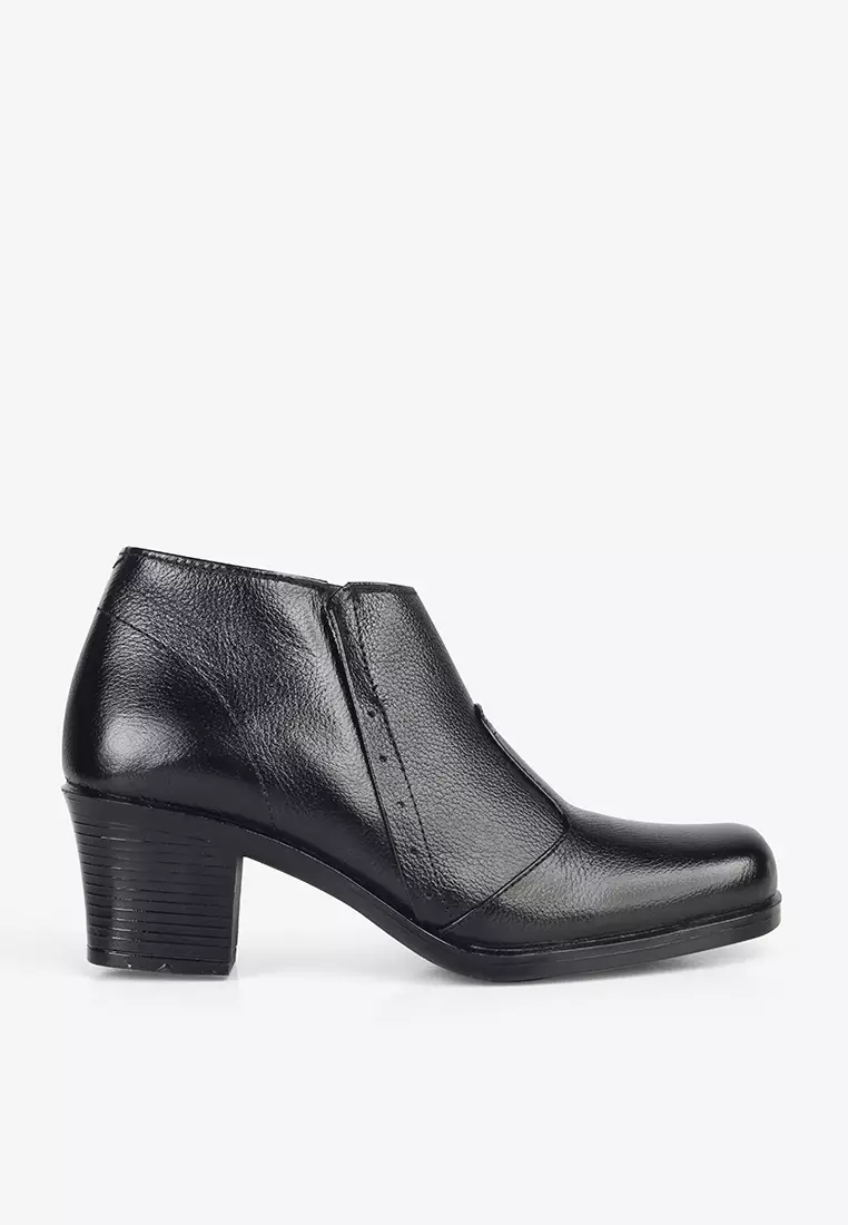 Sepatu Boots Ankle L.Vania 02 Black - Fransisca Renaldy