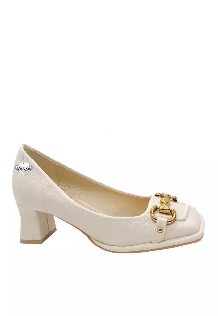 Discount on Twenty Eight Shoes  shoes - SKU: VANSA Fashion Horsebit Buckle Mid Heel Pumps VSW-H-0071