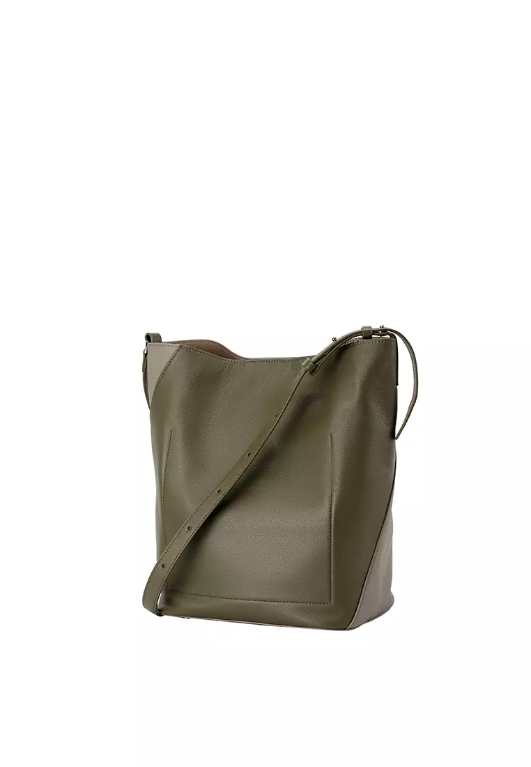 ANAIS Shoulder Bag - Grey / Olive